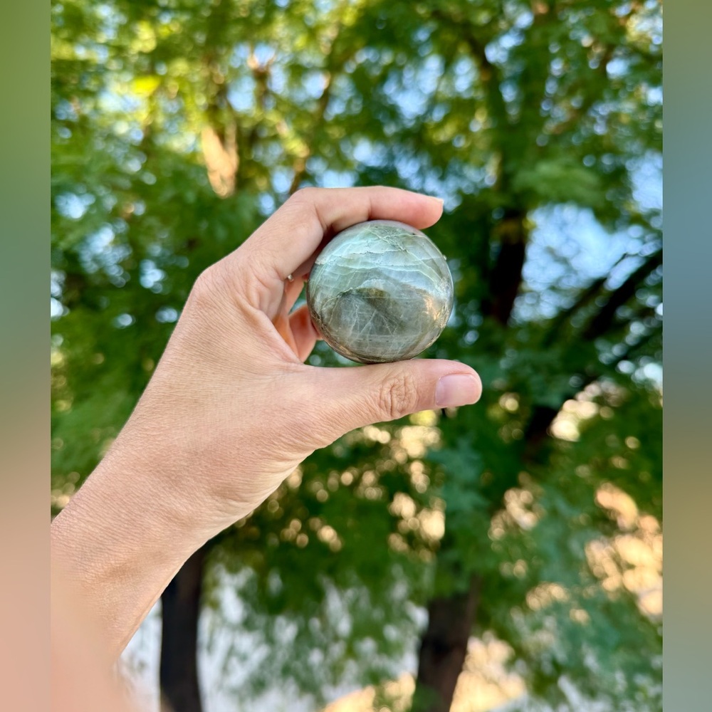 Green Moonstone Sphere